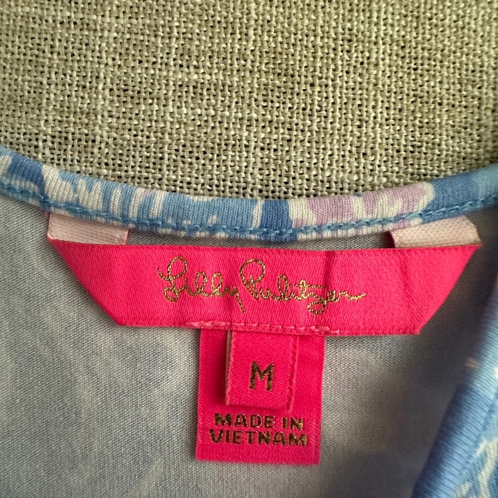 Lilly Pulitzer Blue and Pink Romper - Picture 5 of 7